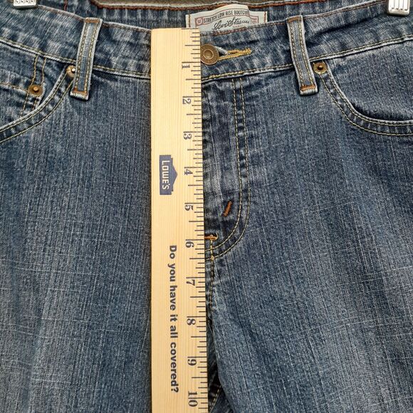 Levi’s Signature Jeans Boot Cut Womens Low Rise Size 8 Blue Stretch Denim - Picture 3 of 8